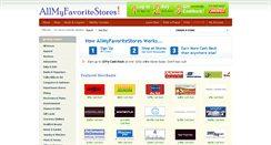 Desktop Screenshot of allmyfavoritestores.com